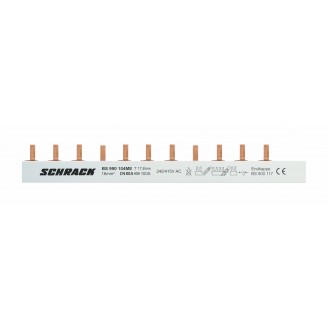 Busbar, cu, contacte, lamelă, 1P, gri, 1P+N, 1UH, 1m Busbar, cu, contacte, lamelă, 1P, gri, 1P+N, 1UH, 1m