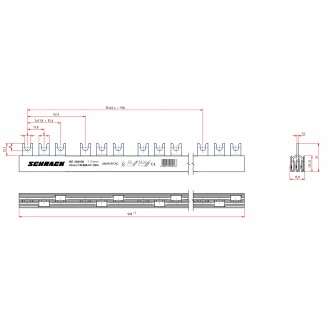 Busbar, cu, contacte, furca, pentru, comutatoare, de, tarife, 3P, 16mm² Busbar, cu, contacte, furca, pentru, comutatoare, de, tarife, 3P, 16mm²