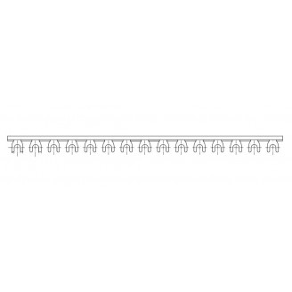 Busbar, 1P, 10mm², furca, 1m Busbar, 1P, 10mm², furca, 1m