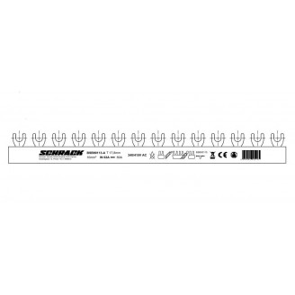 Busbar, 3P, 10mm², furca, 1m