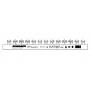 Busbar, 4P, L1/L2/L3/N, 10mm²