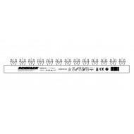 Busbar, 4P, L1/L2/L3/N, 10mm²