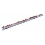 Busbar, 1xRCCB, 4P, 2xMCB, 4P, 18xMCB, 1+N/1MW, 30MW