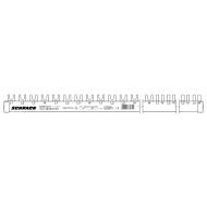 Busbar, 1xRCCB, 4P, 3xMCB, 4P, 12xMCB, 1+N/1MW, 28MW