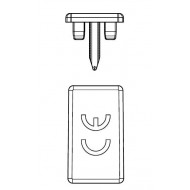 Capac, protecție, Busbar, 2P, 10mm² Capac, protecție, Busbar, 2P, 10mm²