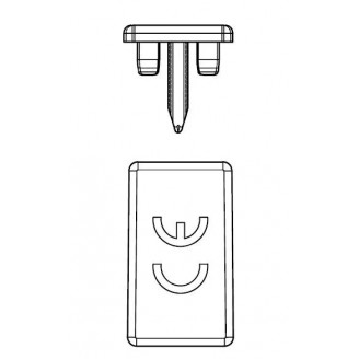 Capac, protecție, Busbar, 2P, 10mm² Capac, protecție, Busbar, 2P, 10mm²