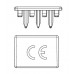 Capac, protecție, Busbar, 2P, 10mm² Capac, protecție, Busbar, 2P, 10mm²