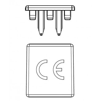 Capac, protecție, Busbar, 3P, 16mm²