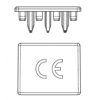 Capac, protecție, Busbar, 4P, 10mm² Capac, protecție, Busbar, 4P, 10mm²