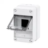 Carcasa Tablou Montaj Aparent - Pereti Cu Centre De Perforare - Pre-Aranjate Pentru Regleta De Borne - 4 Module - IP55 Gewiss GW40001 Carcasa Tablou Montaj Aparent - Pereti Cu Centre De Perforare - Pre-Aranjate Pentru Regleta De Borne - 4 Module - IP55 Gewiss GW40001