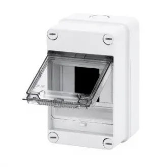 Carcasa Tablou Montaj Aparent - Pereti Cu Centre De Perforare - Pre-Aranjate Pentru Regleta De Borne - 4 Module - IP55 Gewiss GW40001