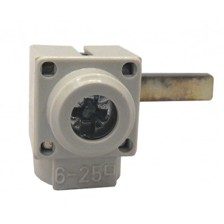 Clema, conexiune, lamela, scurt, perpendicular, 6-25mm² Clema, conexiune, lamela, scurt, perpendicular, 6-25mm²