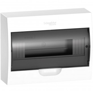 Tablou, Cofret aparent, 12m, usa transparenta+2 borniere, Schneider, EZ9E112S2S, Pentru apartament