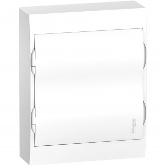 Tablou, Cofret aparent, 24m, usa alba+2 borniere, Schneider, EZ9E212P2S, Pentru apartament