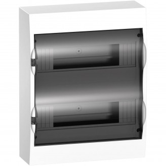 Tablou, Cofret aparent, 24m, usa transparenta+2 borniere, Schneider, EZ9E212S2S, Pentru apartament