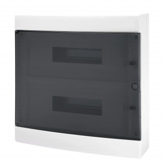 Tablou de Distributie Montaj Aparent cu Usa Transparenta Fumurie - cu Bloc Terminal N (3X16)+(17X10) E (3X16)+(17X10) - (18x2) 36 Module IP40 Gewiss GW40049BS Tablou de Distributie Montaj Aparent cu Usa Transparenta Fumurie - cu Bloc Terminal N (3X16)+(17X10) E (3X16)+(17X10) - (18x2) 36 Module IP40 Gewiss GW40049BS