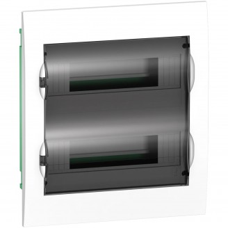 Tablou, Cofret incastrat, 24m, usa transparenta+2 borniere, Schneider, EZ9E212S2F, Pentru apartament