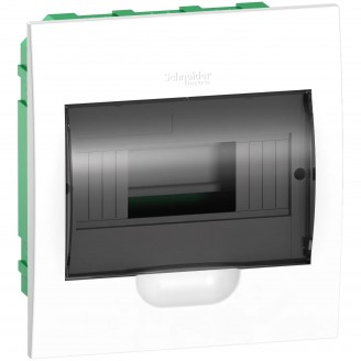 Tablou, Cofret incastrat, 8m, usa transparenta+2 borniere, Schneider, EZ9E108S2F, Pentru apartament