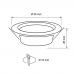 Spot, LED, Alb, Rotund, Incastrat, 6.5W, 480 lm, 230V, Lumina neutra, 4000-4500k, 85 mm, IP44, Ultralux, LLVN6542WH - imaginea produsului LLVN6542WH din categoria Spoturi