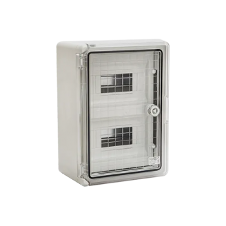 Cutie distributie, Elmark, ABS, IP65, PP3114, cu usa transparenta, 24 Module