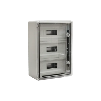 Cutie distributie, Elmark, ABS, IP65, PP3116, cu usa transparenta, 45 Module