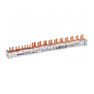 Busbar, 1xRCCB, 4P, 10, MCB, 1+N/1MW, 14MW Busbar, 1xRCCB, 4P, 10, MCB, 1+N/1MW, 14MW