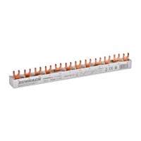 Busbar, 6xMCB, 1+N, 4P, 12MW, 10mm²