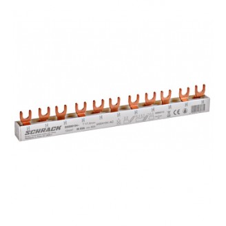 Busbar, 1x, RCCB, 4P, 8x, MCB, 1P, 11MW, 10mm² Busbar, 1x, RCCB, 4P, 8x, MCB, 1P, 11MW, 10mm²