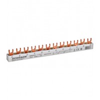 Busbar, 12x, MCB, 1P, or, 4x, MCB, 3P, 12MW, 10mm²