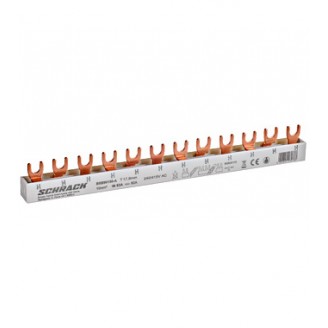 Busbar, 12x, MCB, 1P, or, 4x, MCB, 3P, 12MW, 10mm² Busbar, 12x, MCB, 1P, or, 4x, MCB, 3P, 12MW, 10mm²