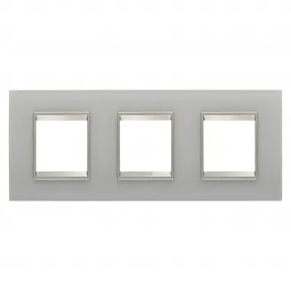 Rama, Ornament, Internationala, Lux, In, Sticla, 2+2+2, Module, Orizontale, Reflexie, Naturala, Cadru, Interior, Bronz, Mat, ChoruSmart, GW16226GT