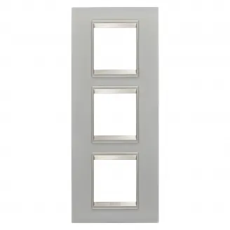 Rama, Ornament, Internationala, Lux, In, Sticla, 2+2+2, Module, Vertical, Reflexie, Naturala, Cadru, Interior, Bronz, Mat, ChoruSmart, GW16227GT