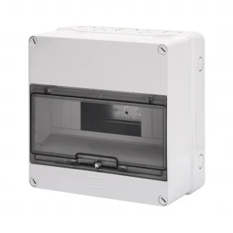 Carcasa Tablou Montaj Aparent - Pereti Cu Centre De Perforare - Pre-Aranjate Pentru Regleta De Borne - 12 Module - IP55 Gewiss GW40005 Carcasa Tablou Montaj Aparent - Pereti Cu Centre De Perforare - Pre-Aranjate Pentru Regleta De Borne - 12 Module - IP55 Gewiss GW40005