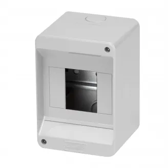 Carcasa Tablou Montaj Aparent Pre-Aranjat - Fara Usa - Pereti Cu Perforatie Centru - 4 Module - IP40 Gewiss GW40023