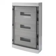 Tablou De Distributie Montaj Aparent Cu Panouri Cu Fereastra Si Cadru Extractibil - Pre-Aranjat Pentru Regleta De Borne - (18X3) 54 Module IP65 Gewiss GW40108 Tablou De Distributie Montaj Aparent Cu Panouri Cu Fereastra Si Cadru Extractibil - Pre-Aranjat Pentru Regleta De Borne - (18X3) 54 Module IP65 Gewiss GW40108
