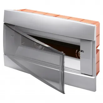 Carcasa Tablou Decorativa - Cu Montaj Incastrat - Pre-Aranjata Pentru Blocurile Terminale Ale Carcasei - 148X165X23 - Titan Lacuit - 4+1/2 Module Gewiss GW40237VT