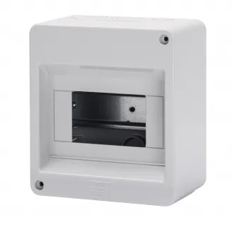 Carcasa Tablou Montaj Aparent Pre-Aranjat - Fara Usa - Pereti Cu Perforatie Centru - 6 Module - IP40 Gewiss GW40024 Carcasa Tablou Montaj Aparent Pre-Aranjat - Fara Usa - Pereti Cu Perforatie Centru - 6 Module - IP40 Gewiss GW40024