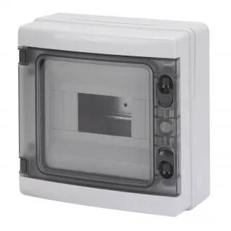Carcasa Tablou Distributie Montaj aparent Pre-Aranjata Pentru Blocul De Borne - 8 Module IP65 Gewiss GW40102 Carcasa Tablou Distributie Montaj aparent Pre-Aranjata Pentru Blocul De Borne - 8 Module IP65 Gewiss GW40102