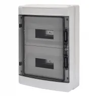 Tablou De Distributie Montaj Aparent Cu Panouri Cu Fereastra Si Cadru Extractibil - Pre-Aranjat Pentru Regleta De Borne - (12X2) 24 Module IP65 Gewiss GW40104 Tablou De Distributie Montaj Aparent Cu Panouri Cu Fereastra Si Cadru Extractibil - Pre-Aranjat Pentru Regleta De Borne - (12X2) 24 Module IP65 Gewiss GW40104