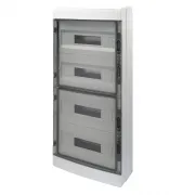 Tablou De Distributie Montaj Aparent Cu Panouri Cu Fereastra Si Cadru Extractibil - Pre-Aranjat Pentru Regleta De Borne - (18X4) 72 Module IP65 Gewiss GW40109 Tablou De Distributie Montaj Aparent Cu Panouri Cu Fereastra Si Cadru Extractibil - Pre-Aranjat Pentru Regleta De Borne - (18X4) 72 Module IP65 Gewiss GW40109