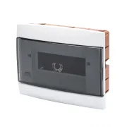 Carcasa Tablou Decorativa - Cu Montaj Incastrat - Pre-Aranjata Pentru Regletele De Borne Ale Carcasei - 250X195X26 - Alb - 8+1 /2 Module Gewiss GW40225TB