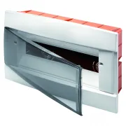 Carcasa Tablou Decorativa - Cu Montaj Incastrat - Pre-Aranjata Pentru Regletele De Borne Ale Carcasei - 330X218X25 - Alb - 12+1 Module Gewiss GW40229TB