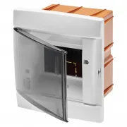 Carcasa Tablou Decorativa - Cu Montaj Incastrat - Pre-Aranjata Pentru Regletele De Borne Ale Carcasei - 148X165X23 - Alb - 4+1/2 Module Gewiss GW40237TB