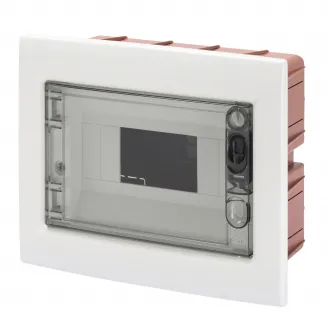 Tablou de distributie montaj Incastrat cu Usa Transparenta Fumurie 8 Module IP40 Gewiss GW40604