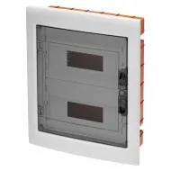 Tablou De Distributie - Panou Cu Fereastra Si Cadru Extractibil - Usa Fumirie - Regleta De Borne N 2X[(3X16)+(11X10)] E 2X[(3X16)+(11X10)]-(12X2) 24 Module-IP40 Gewiss GW40606BD