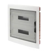 Tablou de distributie montaj Incastrat cu Usa Transparenta Fumurie - (18X2) 36 Module IP40 Gewiss GW40609