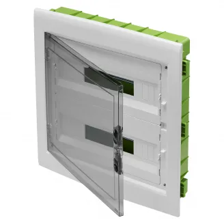 Tablou De Distributie - Perete Verde - Pentru Pereti Mobili Si Din Gips-Carton - Cu Panou Cu Fereastra Fumurie Si Cadru Extractibil - 36 (18X2) Module IP40 Gewiss GW40609PM Tablou De Distributie - Perete Verde - Pentru Pereti Mobili Si Din Gips-Carton - Cu Panou Cu Fereastra Fumurie Si Cadru Extractibil - 36 (18X2) Module IP40 Gewiss GW40609PM