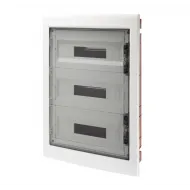 Tablou De Distributie - Panou Cu Fereastra Si Cadru Extractibil - Usa Fumurie - Regleta De Borne N 3X[(3X16)+(17X10)] E 3X[(3X16)+(17X10)]-(18X3) 54 Module-IP40 Gewiss GW40610BT