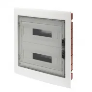 Tablou De Distributie - Panou Cu Fereastra Si Cadru Extractibil - Usa Fumurie - Regleta De Borne N 2X[(3X16)+(17X10)] E 2X[(3X16)+(17X10)]-(18X2) 36 Module-IP40 Gewiss GW40609BD