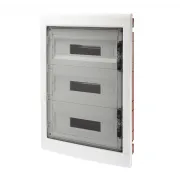 Tablou de distributie montaj Incastrat cu Usa Transparenta Fumurie - (18X3) 54 Module IP40 Gewiss GW40610